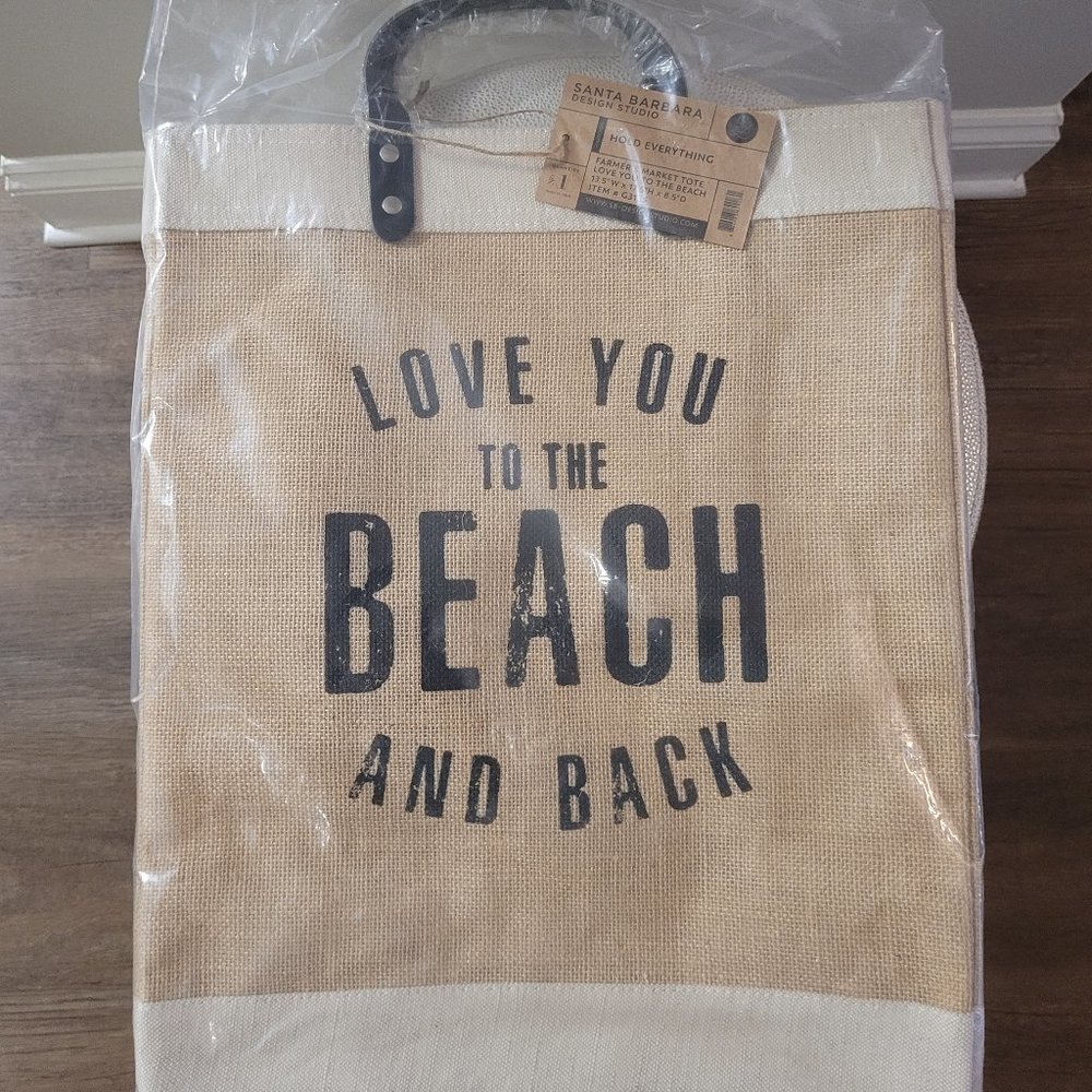 Natural Market Tote - Beach